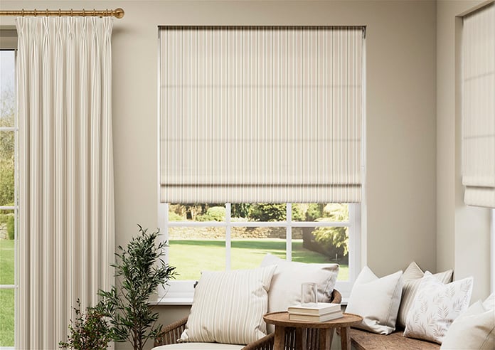 The British Stripe Co. Charles, Dover No.1 - Roman Blind - Image 3